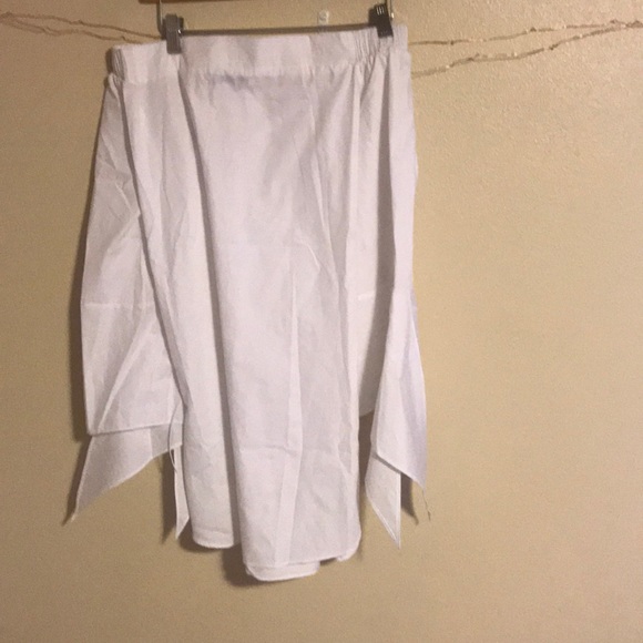 Pixie Market Corset White Off the shoulder Top - Picture 3 of 4